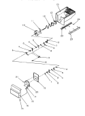 CRUSHED ICE BUCKET Diagram and Parts List for SRDE27S3E P1190601W E Amana Refrigerator