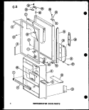 REF DOOR PARTS Diagram and Parts List for ESBFC16C-G P6023519W G Amana Refrigerator