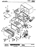 Page 1 Diagram and Parts List for AH12610A  Amana Microwave