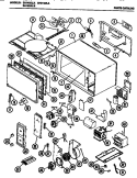 Page 1 Diagram and Parts List for AH01435A  Amana Microwave