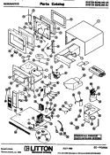 Page 1 Diagram and Parts List for 80/45300EU  Menumaster Microwave