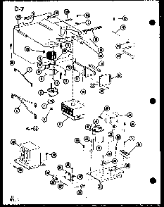 Transformer And Magnetron Diagram and Parts List for CRC-8-P75260-2M  Amana Microwave