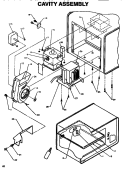 CAVITY ASSY Diagram and Parts List for DEFS900I P1189701M Amana Microwave