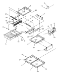 CABINET SHELVING Diagram and Parts List for TR522SW P1182701W W Amana Refrigerator