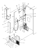 CABINET BACK Diagram and Parts List for TR522SW P1182701W W Amana Refrigerator