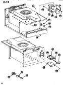 DEFROST Diagram and Parts List for EMR3 P7231803M Amana Microwave