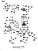 ELECTRICAL Diagram and Parts List for RR54 P7149001M Amana Microwave