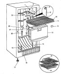 FZ COMPARTMENT Diagram and Parts List for ESUF17HW P1179613W W Amana Freezer