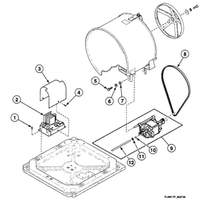 Motor Assy Diagram and Parts List for SWFX71QN3050  Speed Queen Washer