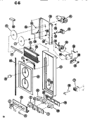 ELECTRICAL Diagram and Parts List for RR57D P7399501M Amana Microwave