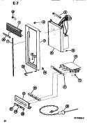 CONTROL PANEL Diagram and Parts List for RR59T P7495301M Amana Microwave