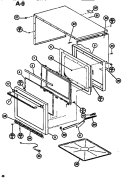EXTERIOR Diagram and Parts List for RL55A P7548203M Amana Microwave