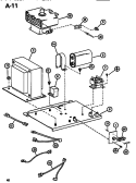 INTERIOR Diagram and Parts List for RL55A P7548203M Amana Microwave