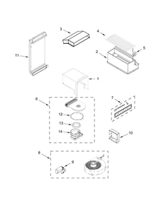 Blower Parts Diagram and Parts List for JDS1750CES0  Jenn-Air Range