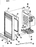 CONTROL PANEL Diagram and Parts List for RL59A P7547303M Amana Microwave