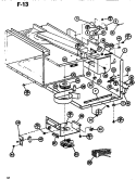 INTERIOR Diagram and Parts List for RL53 P7578801M Amana Microwave