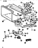 INTERIOR Diagram and Parts List for RL59 P7547301M Amana Microwave