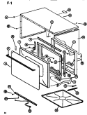 EXTERIOR Diagram and Parts List for RL59 P7547301M Amana Microwave
