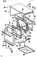 EXTERIOR Diagram and Parts List for RL59A P7547302M Amana Microwave