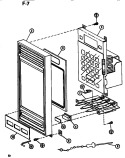 CONTROL PANEL Diagram and Parts List for RL59 P7547301M Amana Microwave