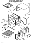 CABINET ASSY Diagram and Parts List for RS560I P1110911M Amana Microwave