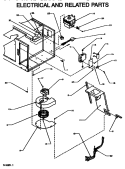 ELECTRICAL Diagram and Parts List for RS560I P1110911M Amana Microwave