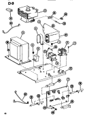 INTERIOR Diagram and Parts List for RRC57D P7428401M Amana Microwave