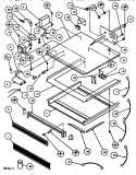 INTERIOR ASSY Diagram and Parts List for RC514SE P7836201M Amana Microwave
