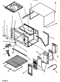 CHASSIS ASSY Diagram and Parts List for RS520B P1138804M Amana Microwave