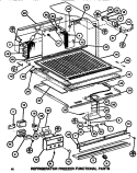 FUNCTIONAL PARTS (REF / FRZ) Diagram and Parts List for TM516G1 P7655601W Amana Refrigerator