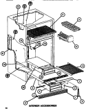INTERIOR ACCESSORIES Diagram and Parts List for TR518G P7655602W Amana Refrigerator