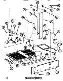 REAR COMPONENTS Diagram and Parts List for TR518G P7655602W Amana Refrigerator