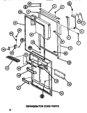 REF DOOR Diagram and Parts List for TC522G P7655604W Amana Refrigerator