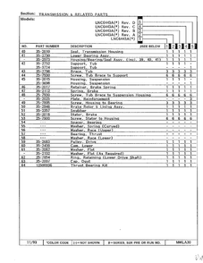 Transmission And Related Parts Page 3 Diagram and Parts List for 6443A  Norge Washer