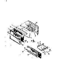 Door Diagram and Parts List for 31FK-3KLX  Magic Chef Range