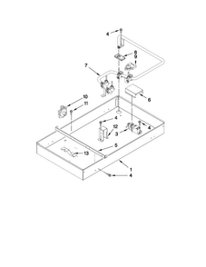 Part Location Diagram of 4011F526-51 Whirlpool BOX-BURNER