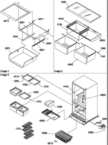 Shelving Diagram and Parts List for BBI20TL-P1199101WL  Amana Refrigerator