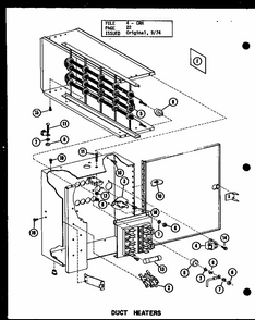 Duct Heaters (d55338-5/p55338-5c) (d55338-10/p55338-10c) (d55338-15/p55338-15c) (d55338-20/p55338-20c) Diagram and Parts List for CRH5-1 P55201-13C Amana Air Conditioner