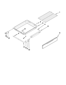 Drawer And Rack Parts Diagram and Parts List for MGRH865QDB1  Maytag Range