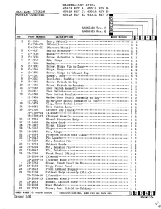 Exterior Page 3 Diagram and Parts List for 6532A REV C Norge Washer