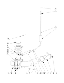 Drain System Parts Diagram and Parts List for MXS25PNATS  Maytag Washer
