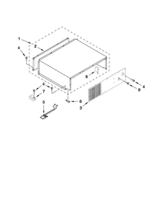 Top Grille And Unit Cover Parts Diagram and Parts List for JB36NXFXLW01  Jenn-Air Refrigerator
