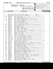 Doors/miscellaneous Page 2 Diagram and Parts List for 19282B  Admiral Refrigerator