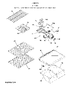 Shelves Diagram and Parts List for 25360413715  Kenmore Refrigerator