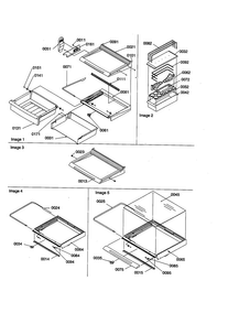 Deli, Shelves Crisper/accessories Diagram and Parts List for SBD21VE-P1315502WE  Amana Refrigerator
