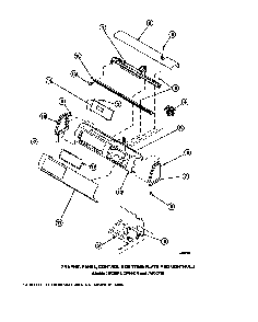 Graphic Panel, Control Mounting Plate And Controls Diagram and Parts List for CW8202W2-PCW8202W2A  Crosley Washer