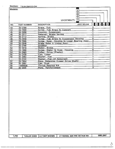 Transmission Page 4 Diagram and Parts List for 6748A  Norge Washer