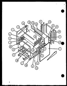 Section 6 Diagram and Parts List for CBE26FCW P1137949NW Amana Range