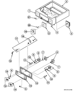 Cabinet Panel Diagram and Parts List for SSE807QF1500  Speed Queen Dryer