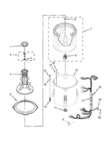 Part Location Diagram of W10548662 Whirlpool HARNS-WIRE